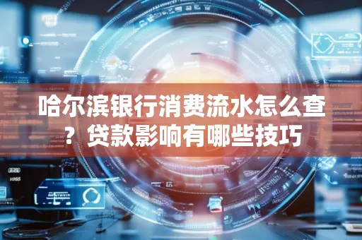 哈尔滨银行消费流水怎么查?贷款影响有哪些技巧